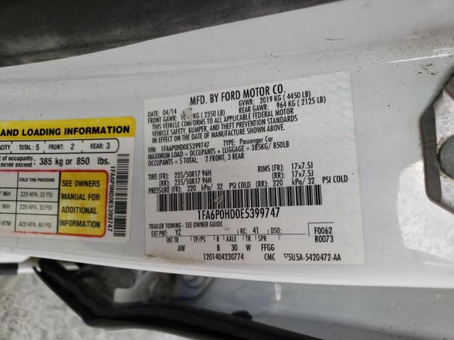 Photo 11 VIN: 1FA6P0HD0E5399747 - FORD FUSION 