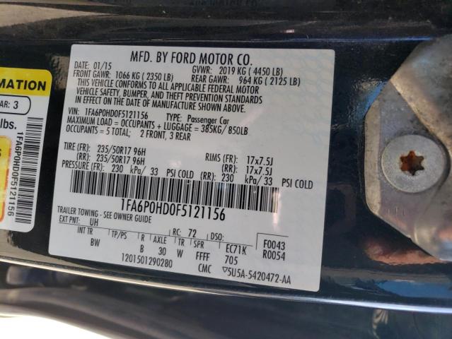 Photo 11 VIN: 1FA6P0HD0F5121156 - FORD FUSION 