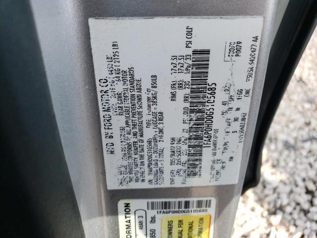 Photo 11 VIN: 1FA6P0HD0G5105685 - FORD FUSION 