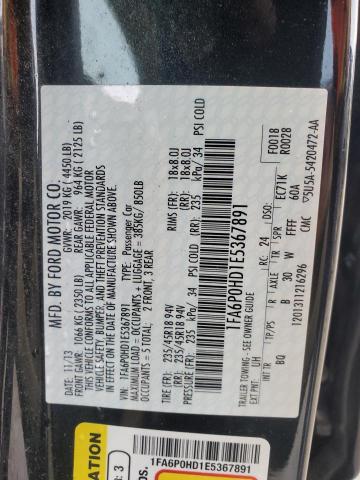 Photo 11 VIN: 1FA6P0HD1E5367891 - FORD FUSION SE 