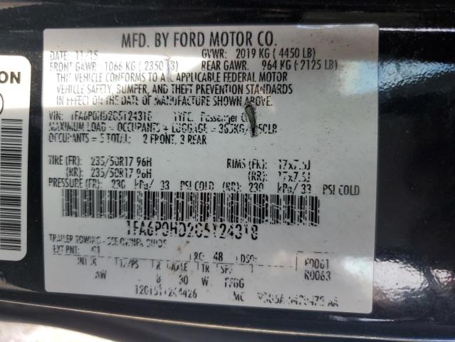 Photo 12 VIN: 1FA6P0HD2G5124318 - FORD FUSION 