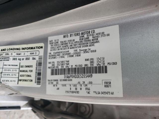 Photo 9 VIN: 1FA6P0HD3E5355449 - FORD FUSION SE 