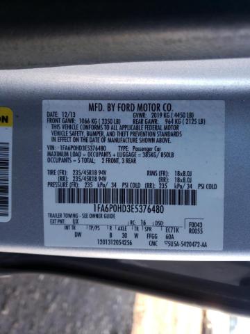 Photo 9 VIN: 1FA6P0HD3E5376480 - FORD FUSION SE 