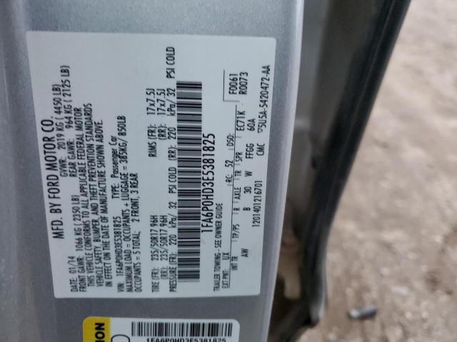 Photo 11 VIN: 1FA6P0HD3E5381825 - FORD FUSION 