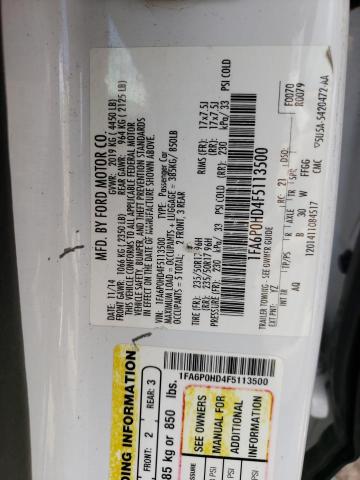 Photo 11 VIN: 1FA6P0HD4F5113500 - FORD FUSION SE 