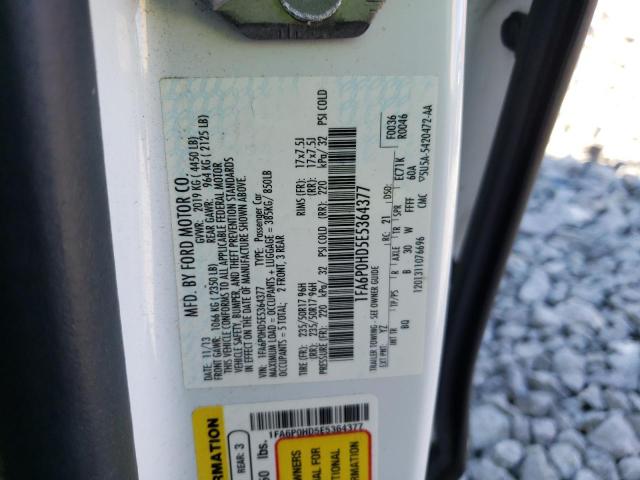 Photo 11 VIN: 1FA6P0HD5E5364377 - FORD FUSION SE 