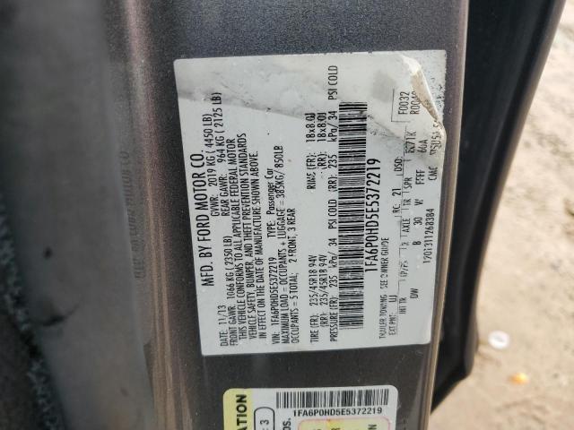 Photo 11 VIN: 1FA6P0HD5E5372219 - FORD FUSION 