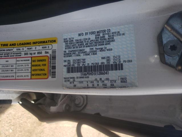 Photo 9 VIN: 1FA6P0HD5E5386041 - FORD FUSION SE 