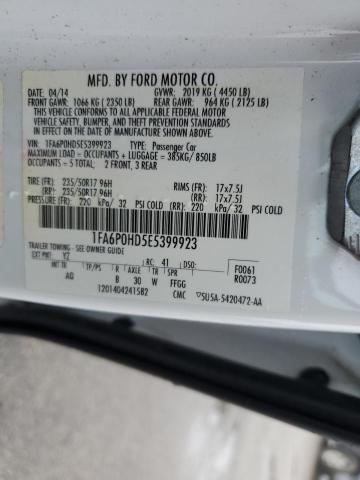 Photo 12 VIN: 1FA6P0HD5E5399923 - FORD FUSION 