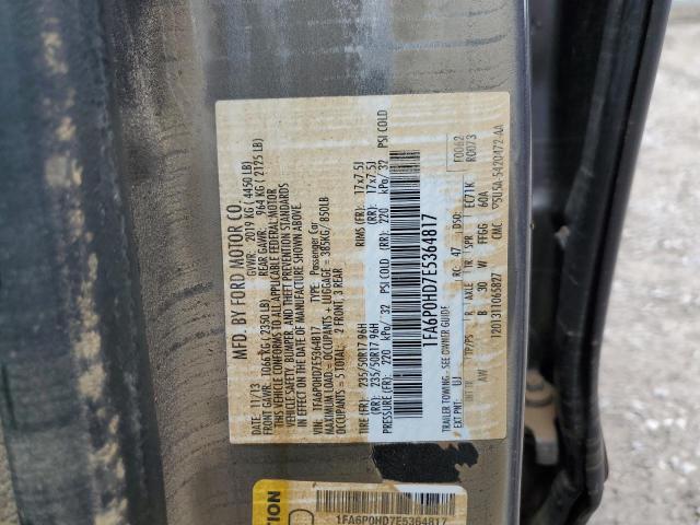 Photo 11 VIN: 1FA6P0HD7E5364817 - FORD FUSION SE 