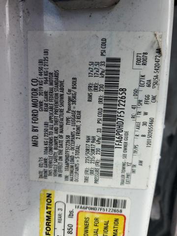 Photo 11 VIN: 1FA6P0HD7F5122658 - FORD FUSION SE 