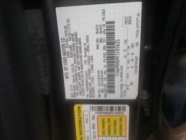 Photo 11 VIN: 1FA6P0HD9F5105635 - FORD FUSION SE 