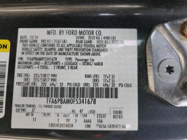 Photo 11 VIN: 1FA6P8AM0F5341678 - FORD MUSTANG 