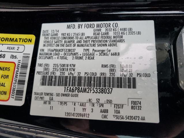 Photo 11 VIN: 1FA6P8AM2F5338037 - FORD MUSTANG 