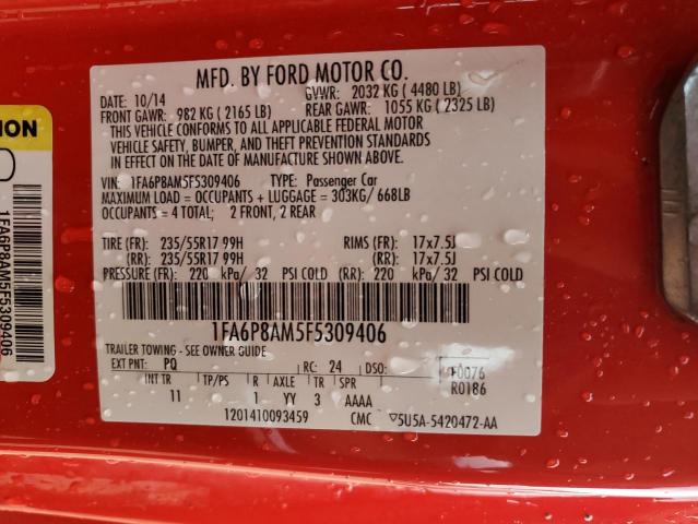 Photo 11 VIN: 1FA6P8AM5F5309406 - FORD MUSTANG 