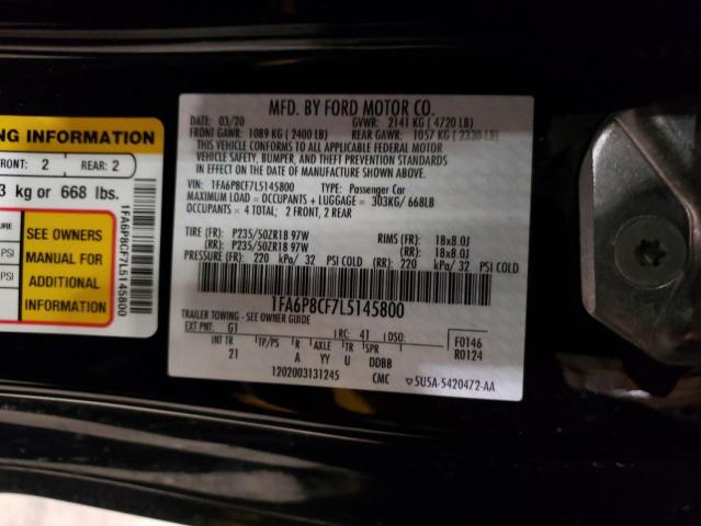 Photo 9 VIN: 1FA6P8CF7L5145800 - FORD MUSTANG GT 