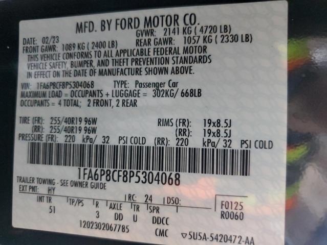 Photo 11 VIN: 1FA6P8CF8P5304068 - FORD MUSTANG GT 