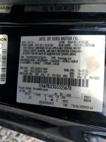 Photo 11 VIN: 1FA6P8JZXG5525670 - FORD MUSTANG SH 