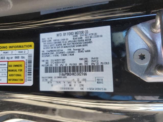 Photo 11 VIN: 1FA6P8K04K5502166 - FORD MUSTANG BU 