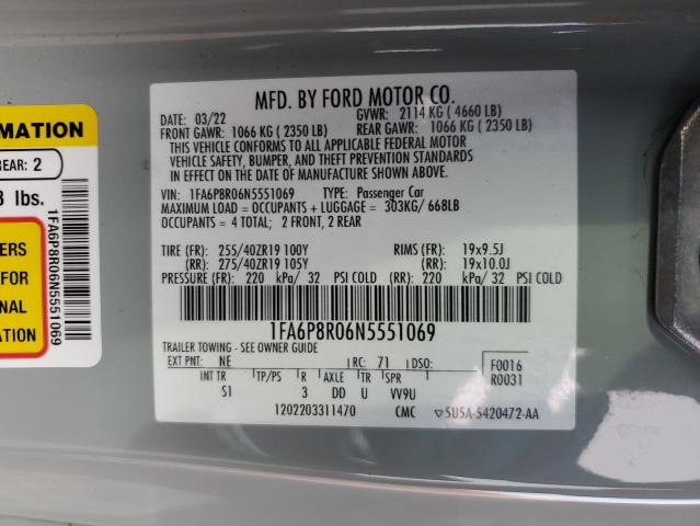 Photo 11 VIN: 1FA6P8R06N5551069 - FORD MUSTANG 