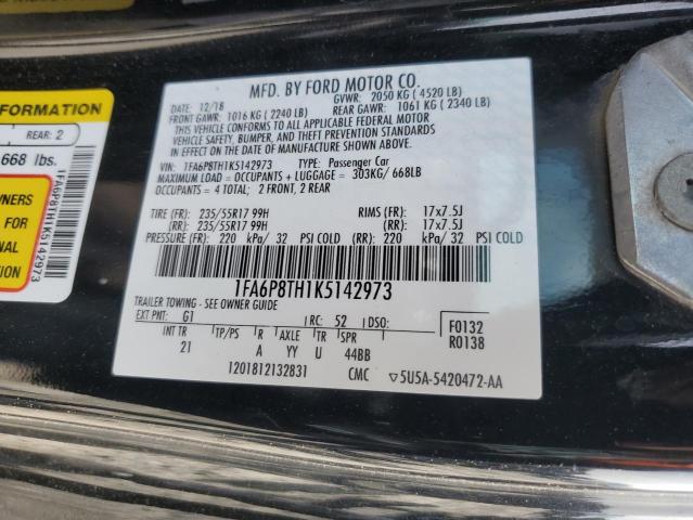 Photo 11 VIN: 1FA6P8TH1K5142973 - FORD MUSTANG 