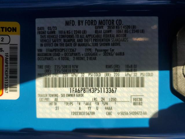 Photo 12 VIN: 1FA6P8TH3P5113367 - FORD ALL MODELS 