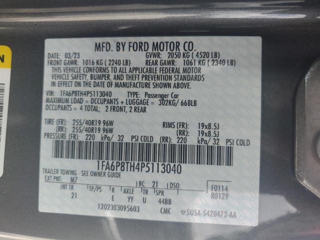 Photo 11 VIN: 1FA6P8TH4P5113040 - FORD MUSTANG 