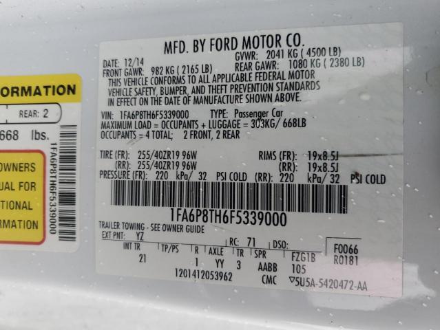 Photo 11 VIN: 1FA6P8TH6F5339000 - FORD MUSTANG 