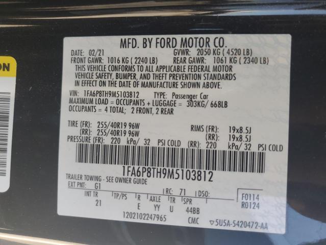 Photo 11 VIN: 1FA6P8TH9M5103812 - FORD MUSTANG 