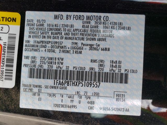 Photo 12 VIN: 1FA6P8THXP5109557 - FORD MUSTANG 