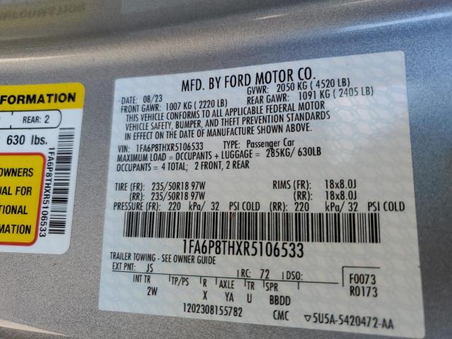 Photo 11 VIN: 1FA6P8THXR5106533 - FORD MUSTANG 