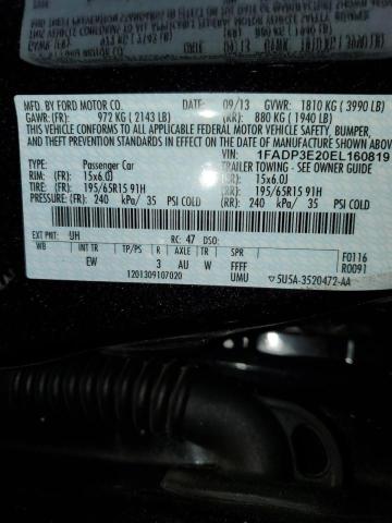 Photo 12 VIN: 1FADP3E20EL160819 - FORD FOCUS S 