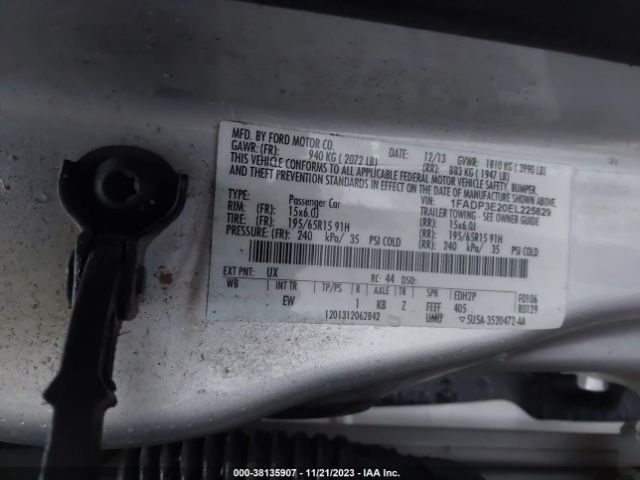 Photo 8 VIN: 1FADP3E20EL225829 - FORD FOCUS 