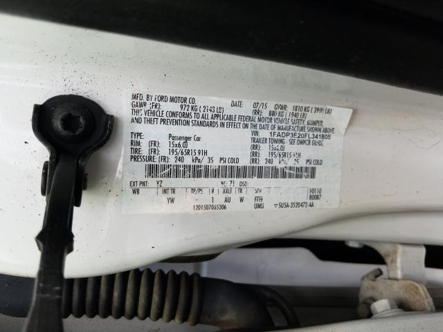 Photo 9 VIN: 1FADP3E20FL341808 - FORD FOCUS 