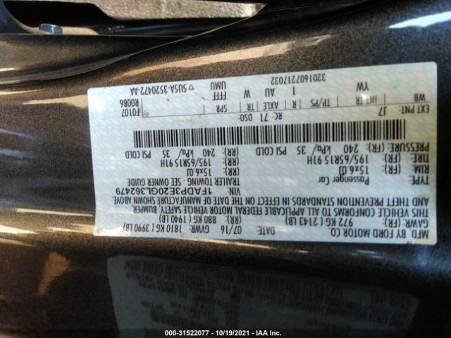 Photo 8 VIN: 1FADP3E20GL362479 - FORD FOCUS 