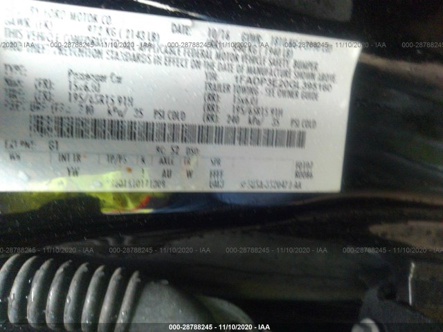 Photo 8 VIN: 1FADP3E20GL395160 - FORD FOCUS 