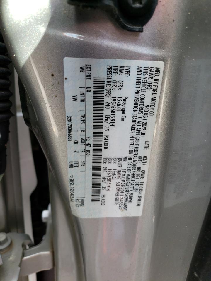 Photo 11 VIN: 1FADP3E20HL243820 - FORD FOCUS 