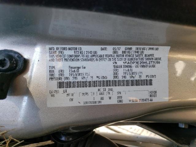 Photo 11 VIN: 1FADP3E20HL277059 - FORD FOCUS S 