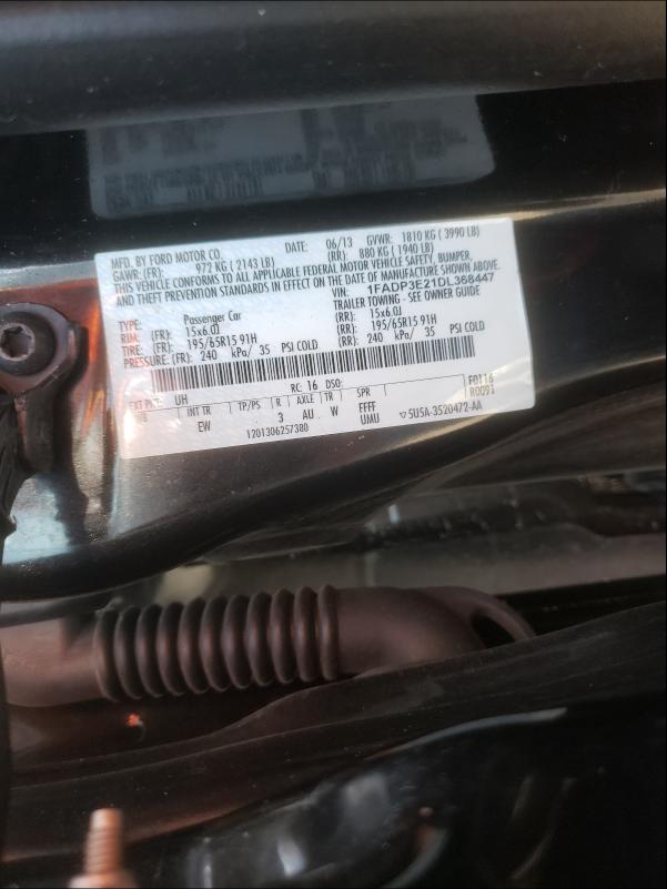 Photo 9 VIN: 1FADP3E21DL368447 - FORD FOCUS S 