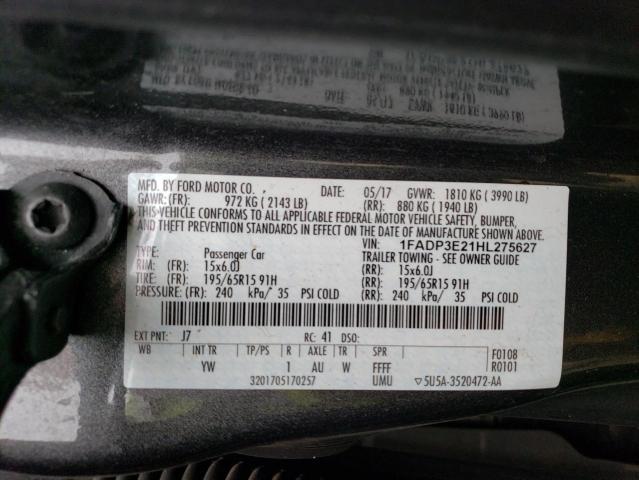 Photo 11 VIN: 1FADP3E21HL275627 - FORD FOCUS S 