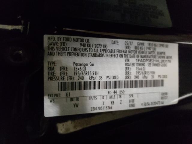 Photo 9 VIN: 1FADP3E21HL283176 - FORD FOCUS S 