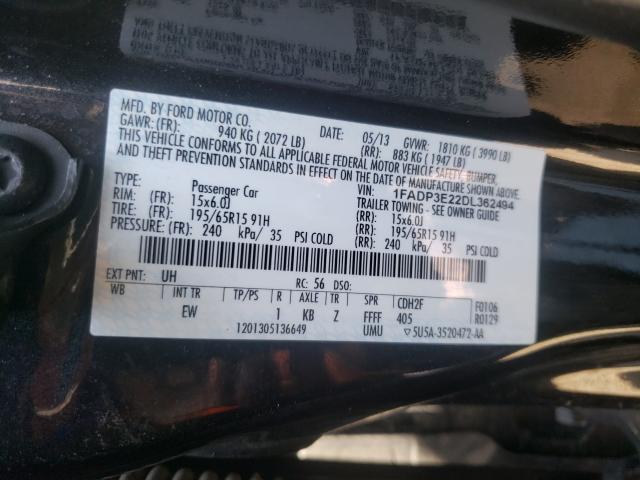 Photo 9 VIN: 1FADP3E22DL362494 - FORD FOCUS S 