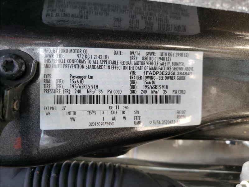 Photo 9 VIN: 1FADP3E22GL384841 - FORD FOCUS S 