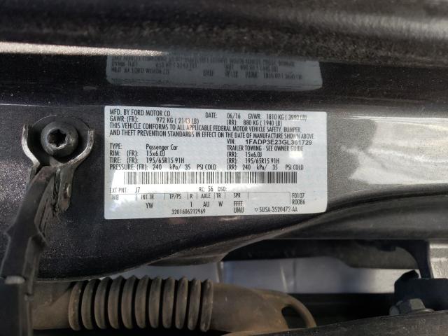 Photo 9 VIN: 1FADP3E23GL361729 - FORD FOCUS 