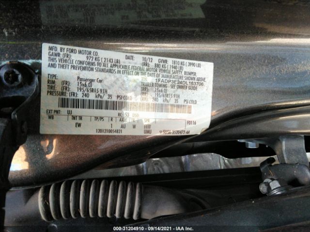 Photo 8 VIN: 1FADP3E24DL163706 - FORD FOCUS 