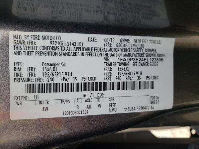 Photo 9 VIN: 1FADP3E24EL123806 - FORD FOCUS 