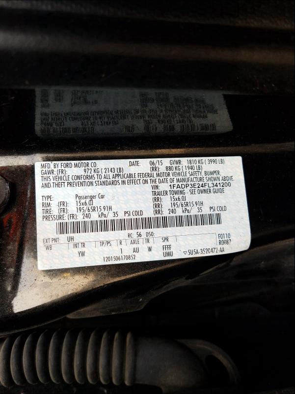 Photo 9 VIN: 1FADP3E24FL341200 - FORD FOCUS S 