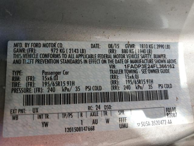 Photo 11 VIN: 1FADP3E24FL366162 - FORD FOCUS S 