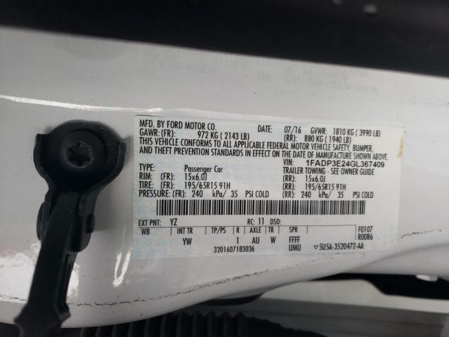 Photo 11 VIN: 1FADP3E24GL367409 - FORD FOCUS S 