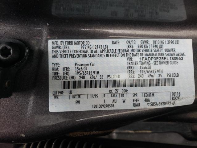 Photo 9 VIN: 1FADP3E25EL180953 - FORD FOCUS S 